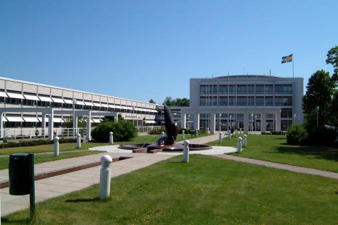 The parliament building of Åland (Självstyrelsegården)